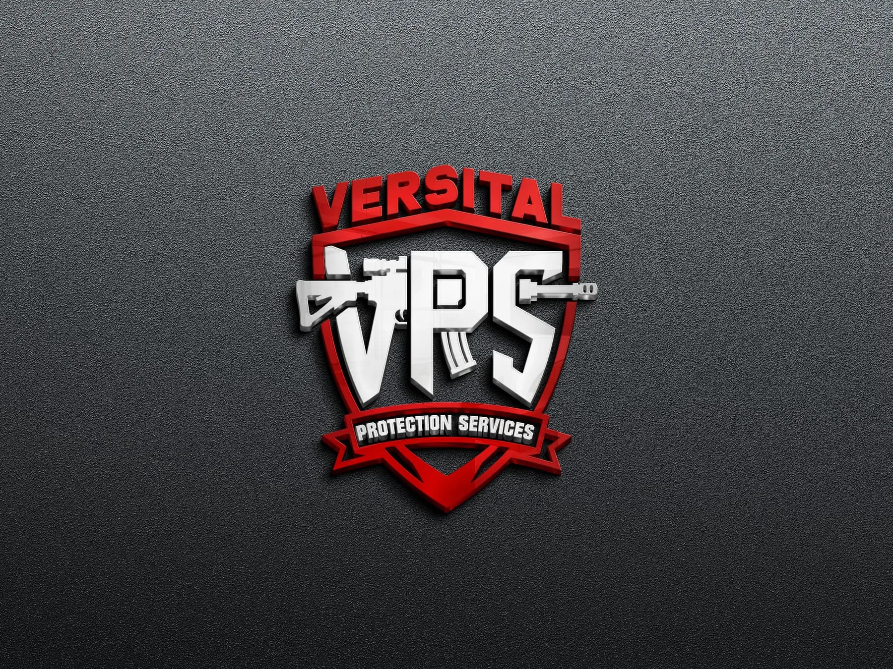 Versital VIPS Protection Services brand mockup by Bigfish Graphics