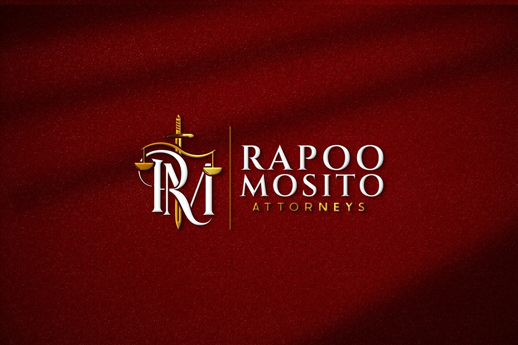Rapoo Mosito Attorneys brand mockup by Bigfish Graphics