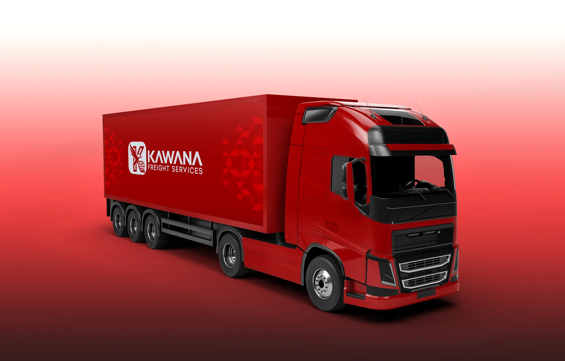 Kawana Freight Services brand mockup by Bigfish Graphics