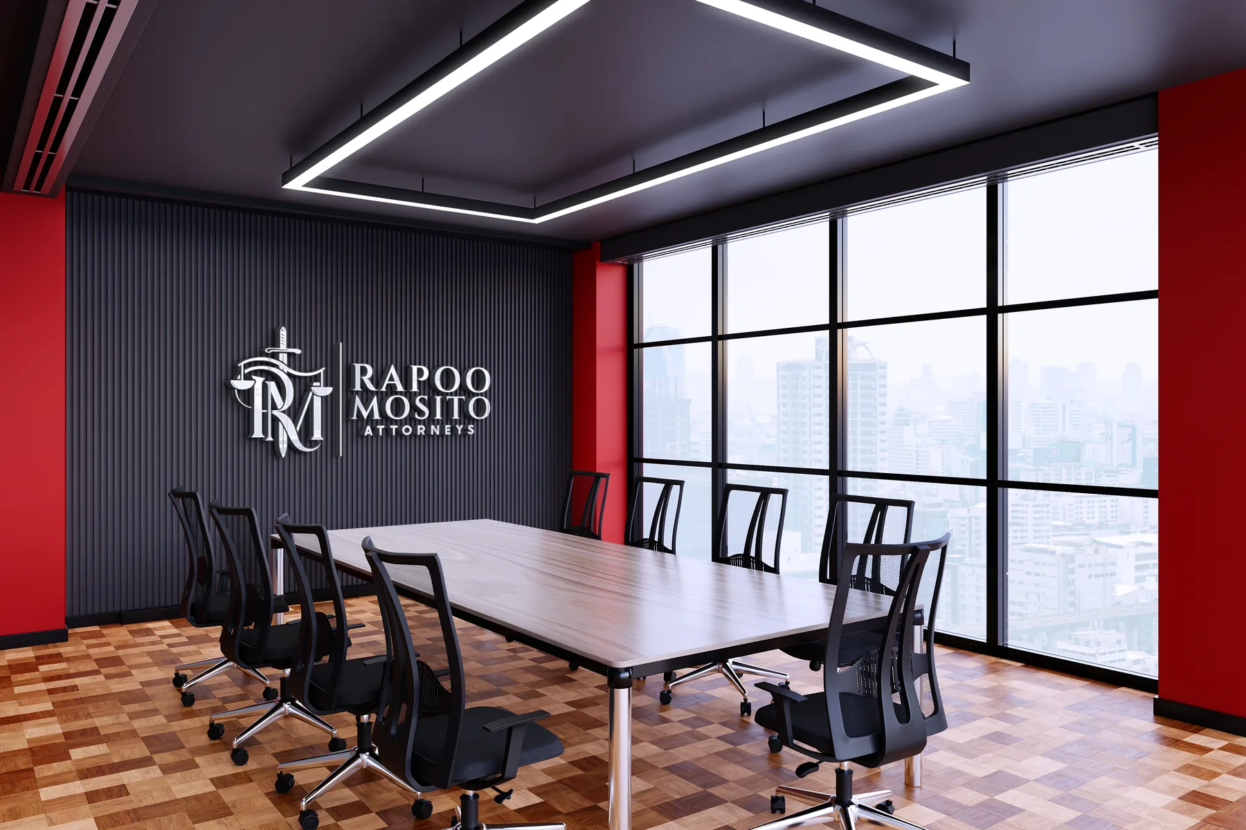 Rapoo Mosito Attorneys brand mockup by Bigfish Graphics