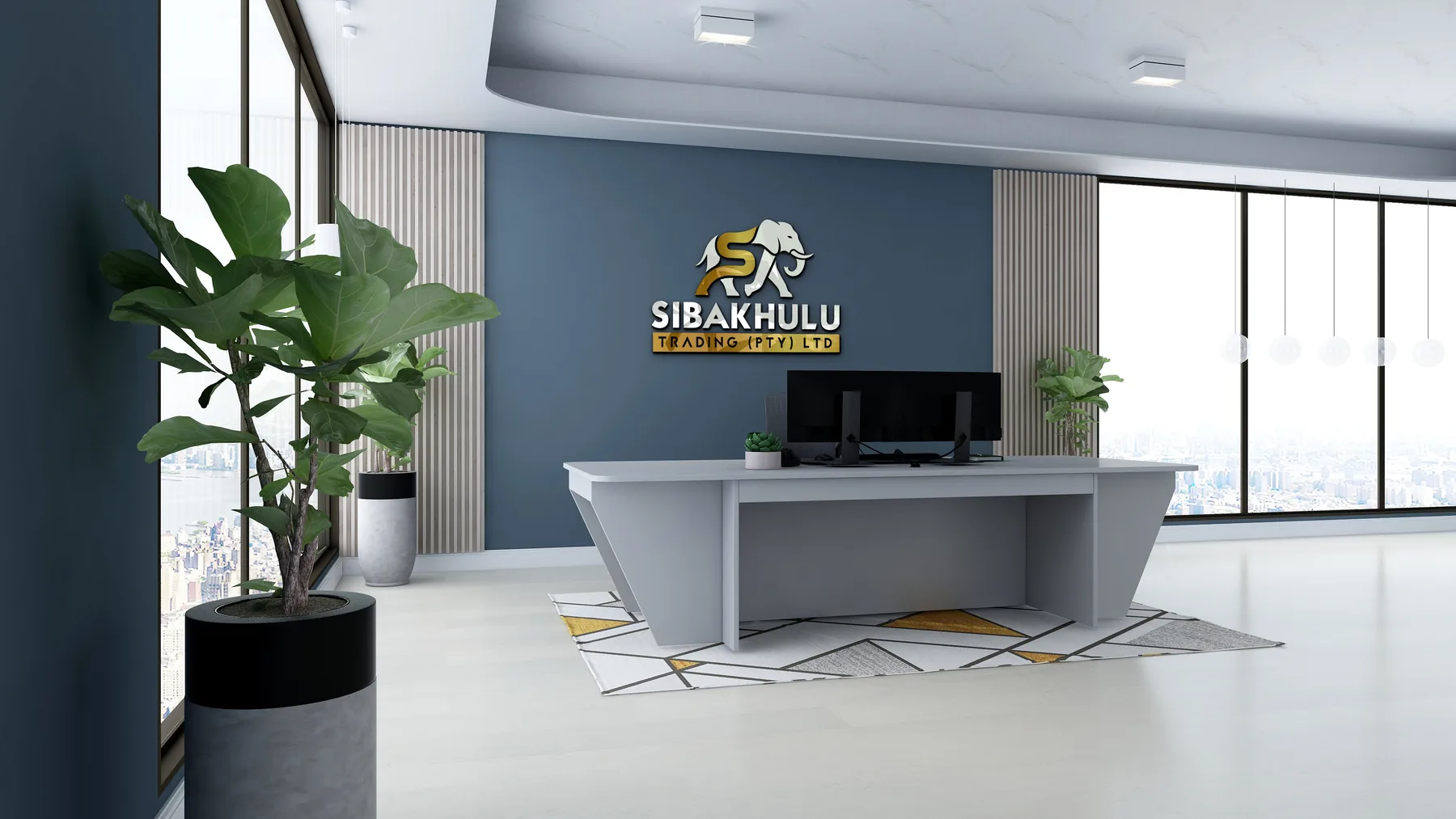 Sibakhulu Trading brand mockup by Bigfish Graphics