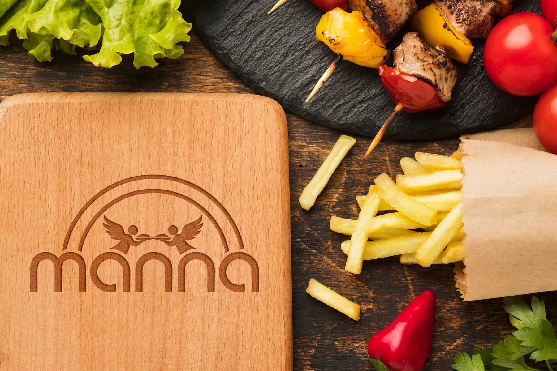 Manna brand mockup by Bigfish Graphics