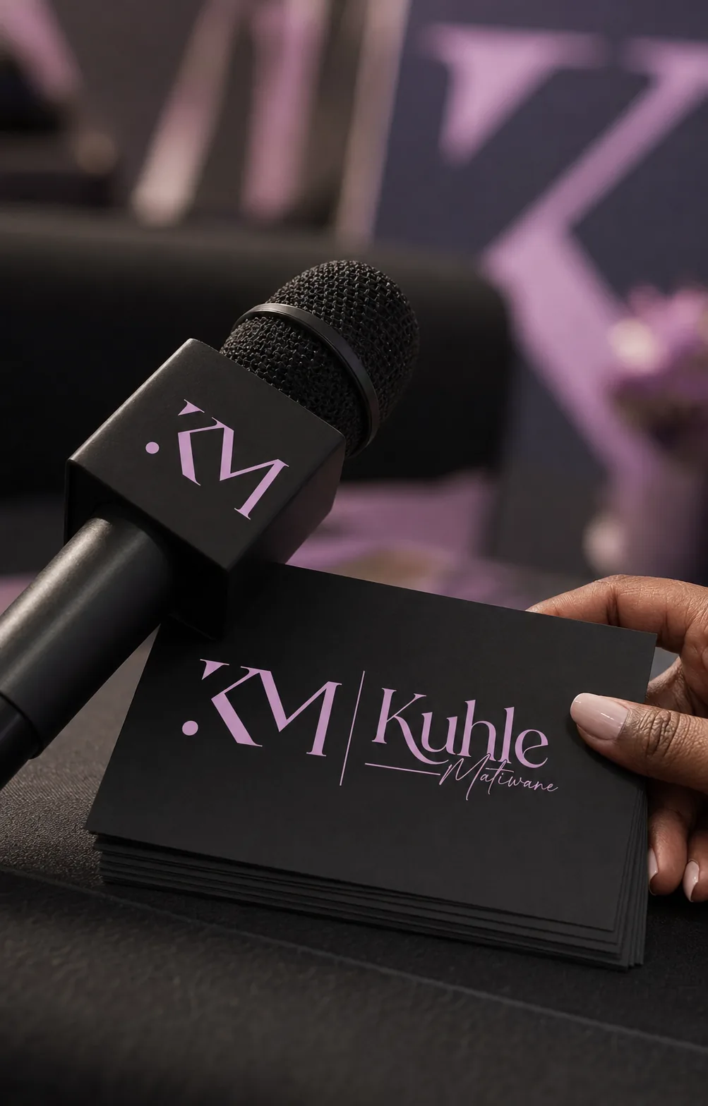 Kuhle Matiwane brand mockup by Bigfish Graphics