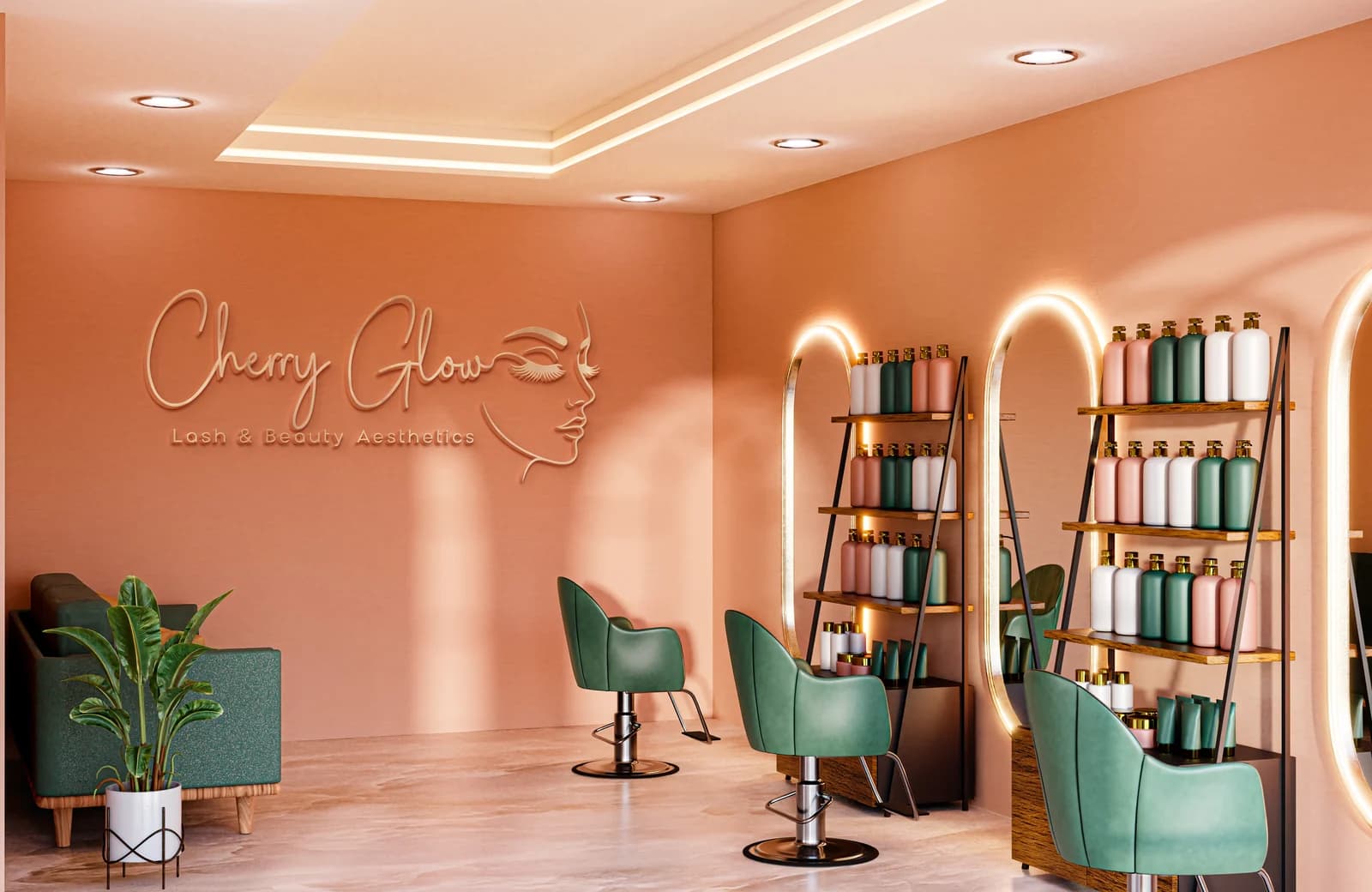 Cherry Glow brand mockup by Bigfish Graphics