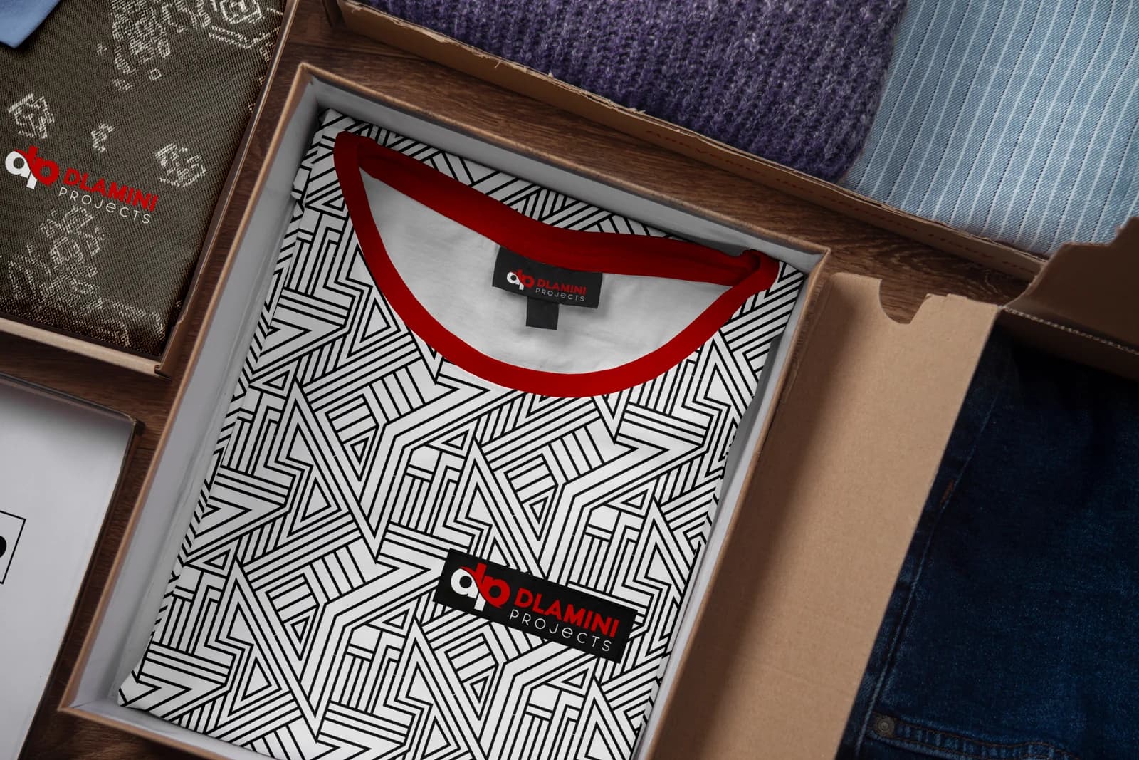Dlamini Project brand mockup by Bigfish Graphics